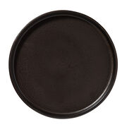 Black ceramic starter plate